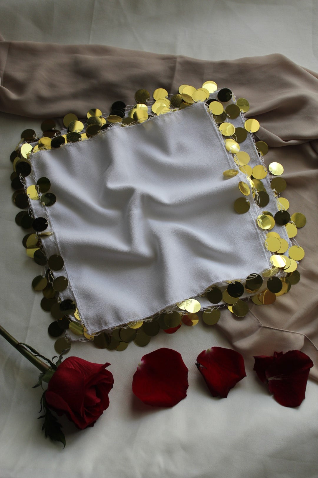 Mendil traditionnel paillettes