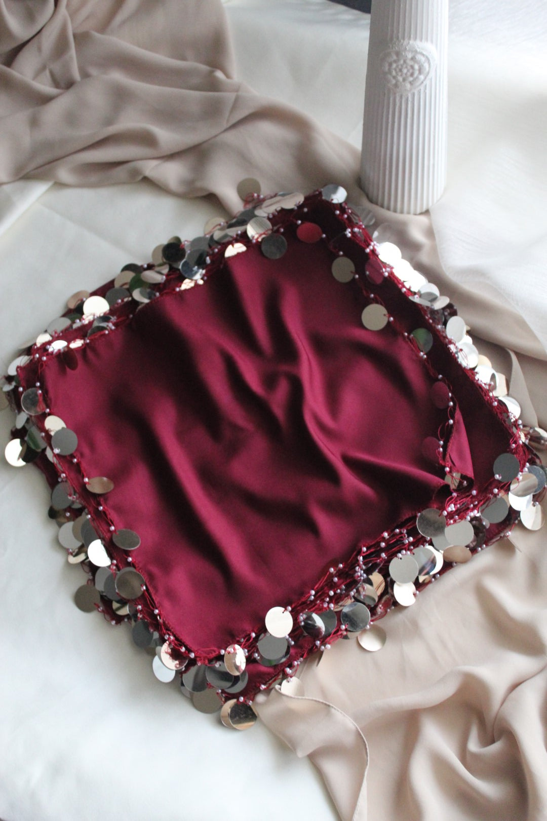 Mendil traditionnel paillettes