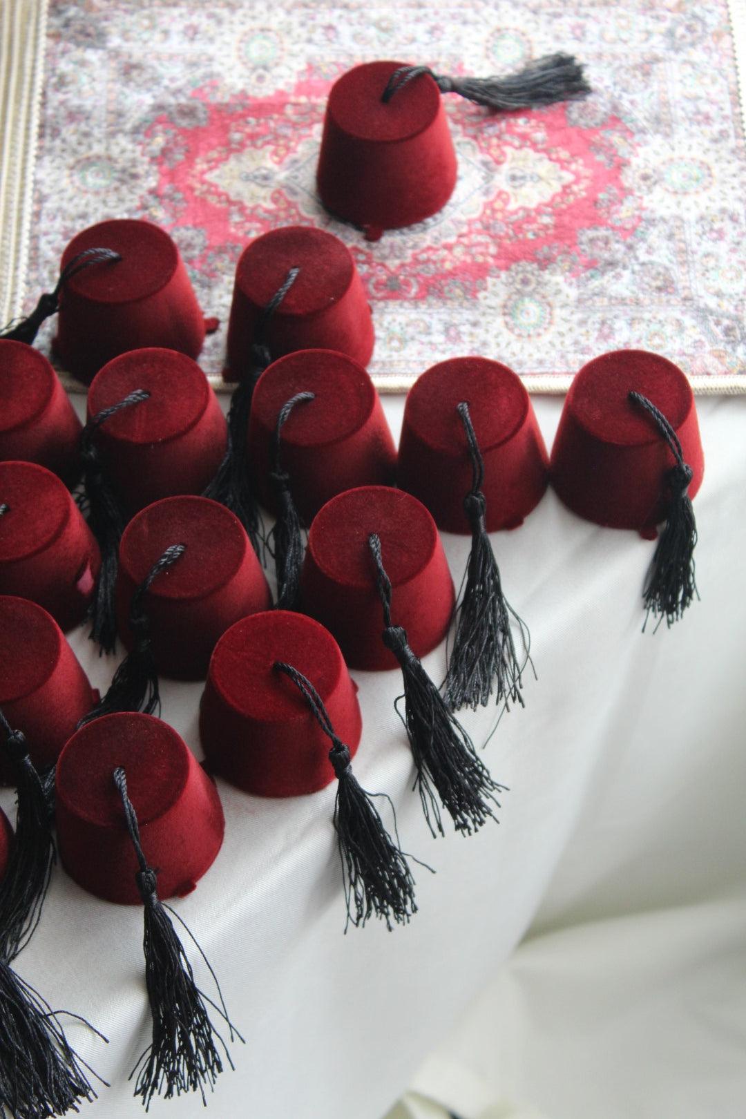 Tugram - Mini Fez avec Henna-Cadeau dEvenement Traditionnel