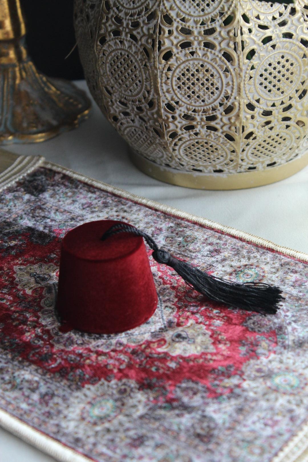 Tugram - Mini Fez avec Henna-Cadeau dEvenement Traditionnel