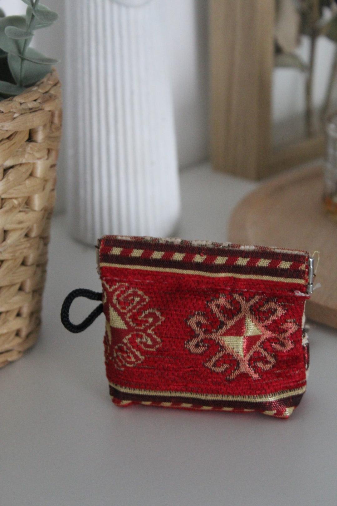 Tugram - Porte-Monnaie en Tissu de Tapis Turc