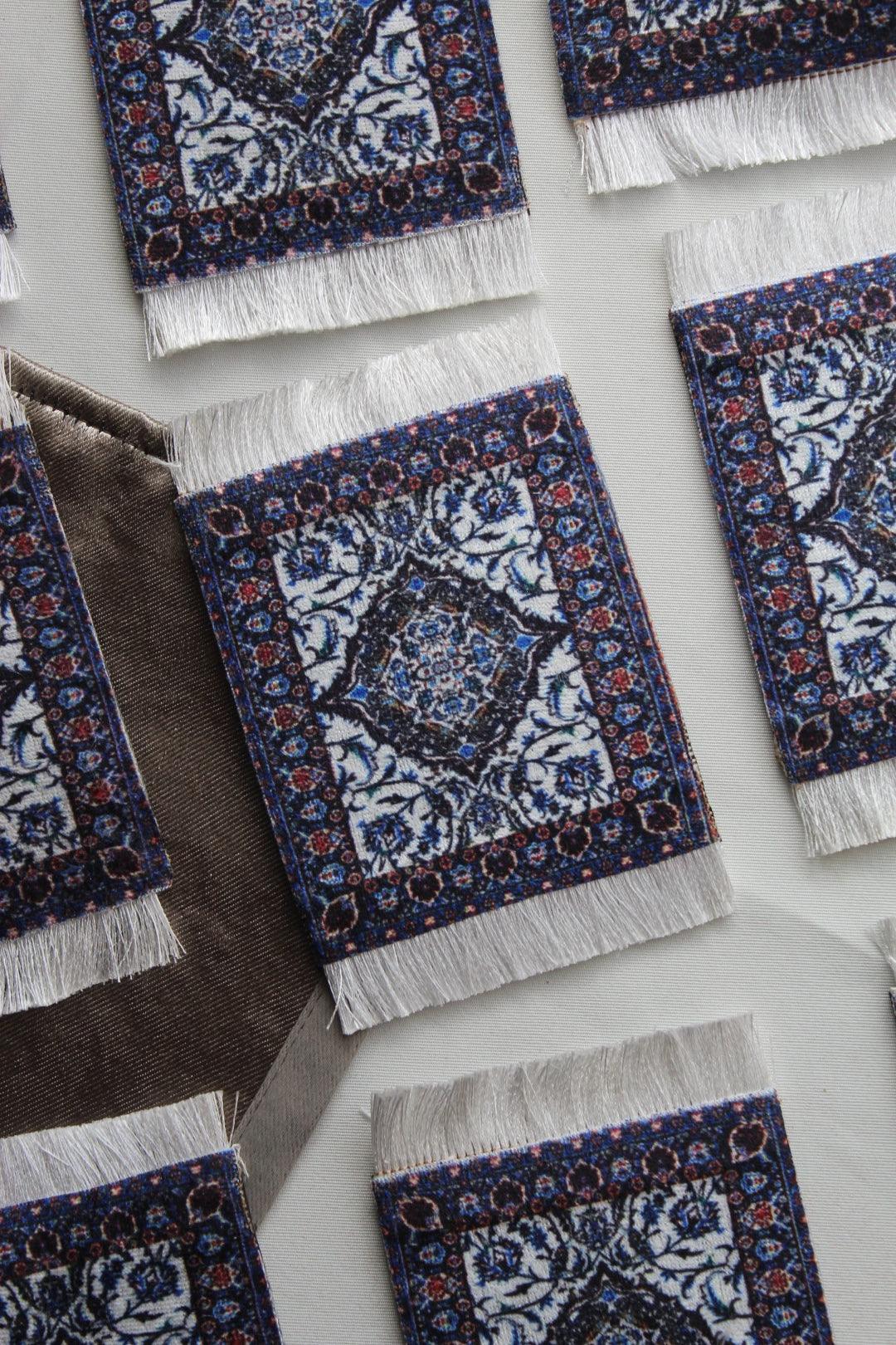 Tugram - Sous-Verres Orientaux - Mini Tapis Turcs