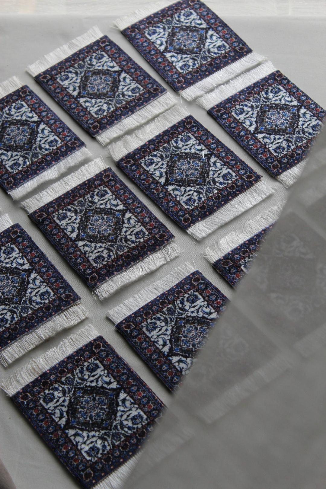 Tugram - Sous-Verres Orientaux - Mini Tapis Turcs